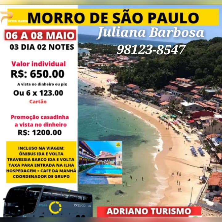 Agende sua viagem para Morro de São Paulo
