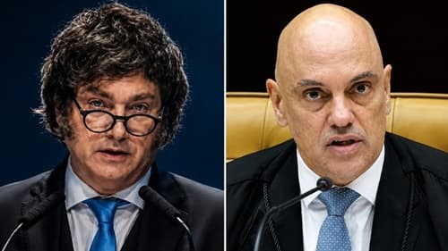 STF reage após fala de Javier Milei contra Alexandre de Moraes durante evento político