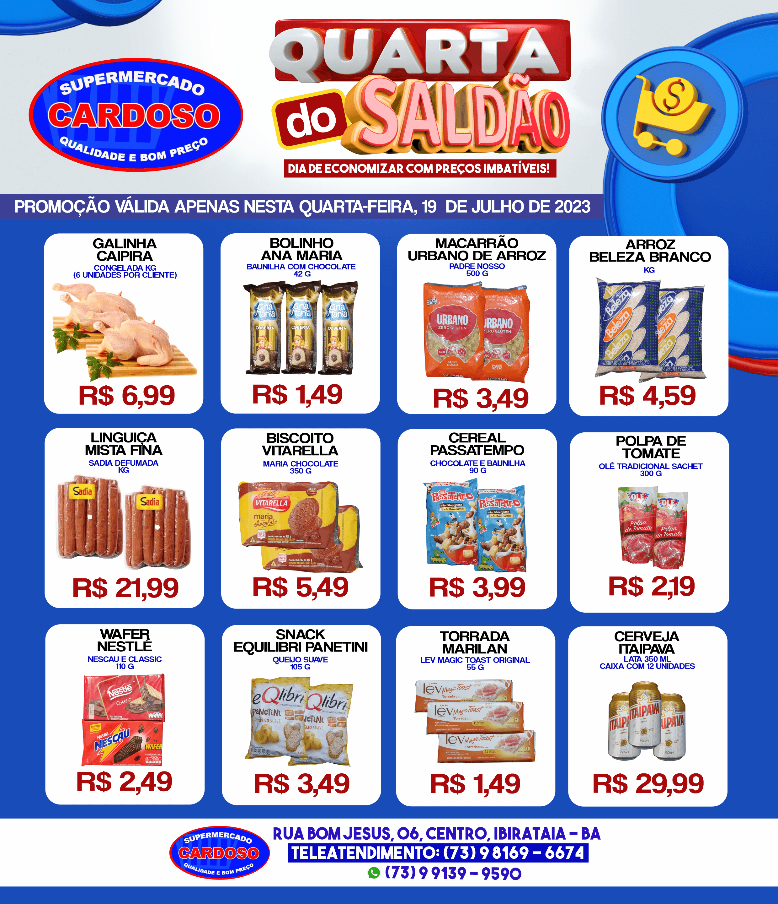 Promoção: Quarta do Saldão no Supermercado Cardoso