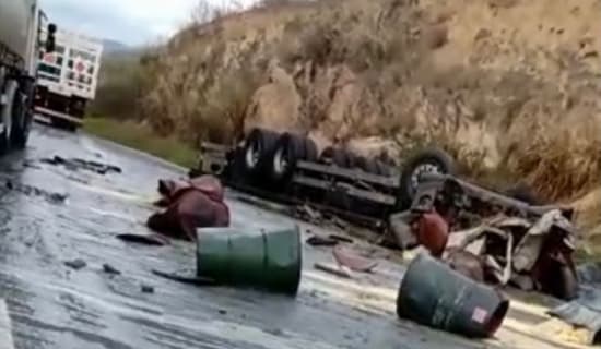 Motorista de caminhão morre em acidente na Serra do Mutum