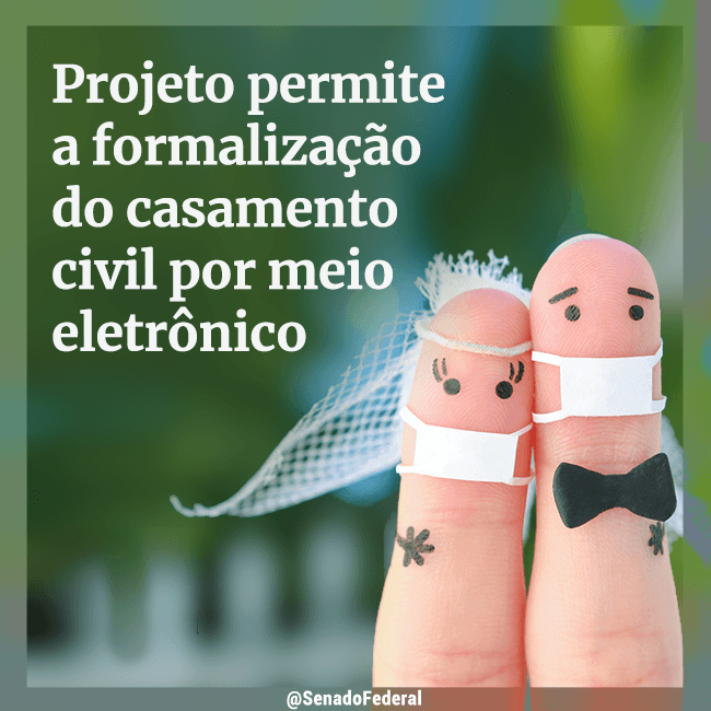 Projeto permite a formalização do casamento civil por meio eletrônico