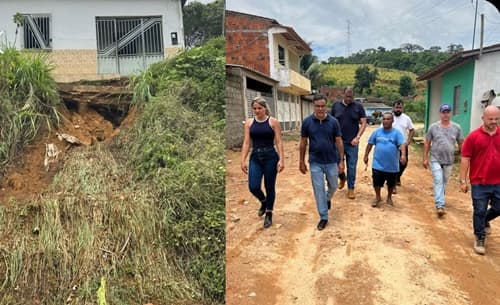 Ibirataia: Sandro Futuca e equipe avaliam impactos das chuvas no Distrito de Algodão