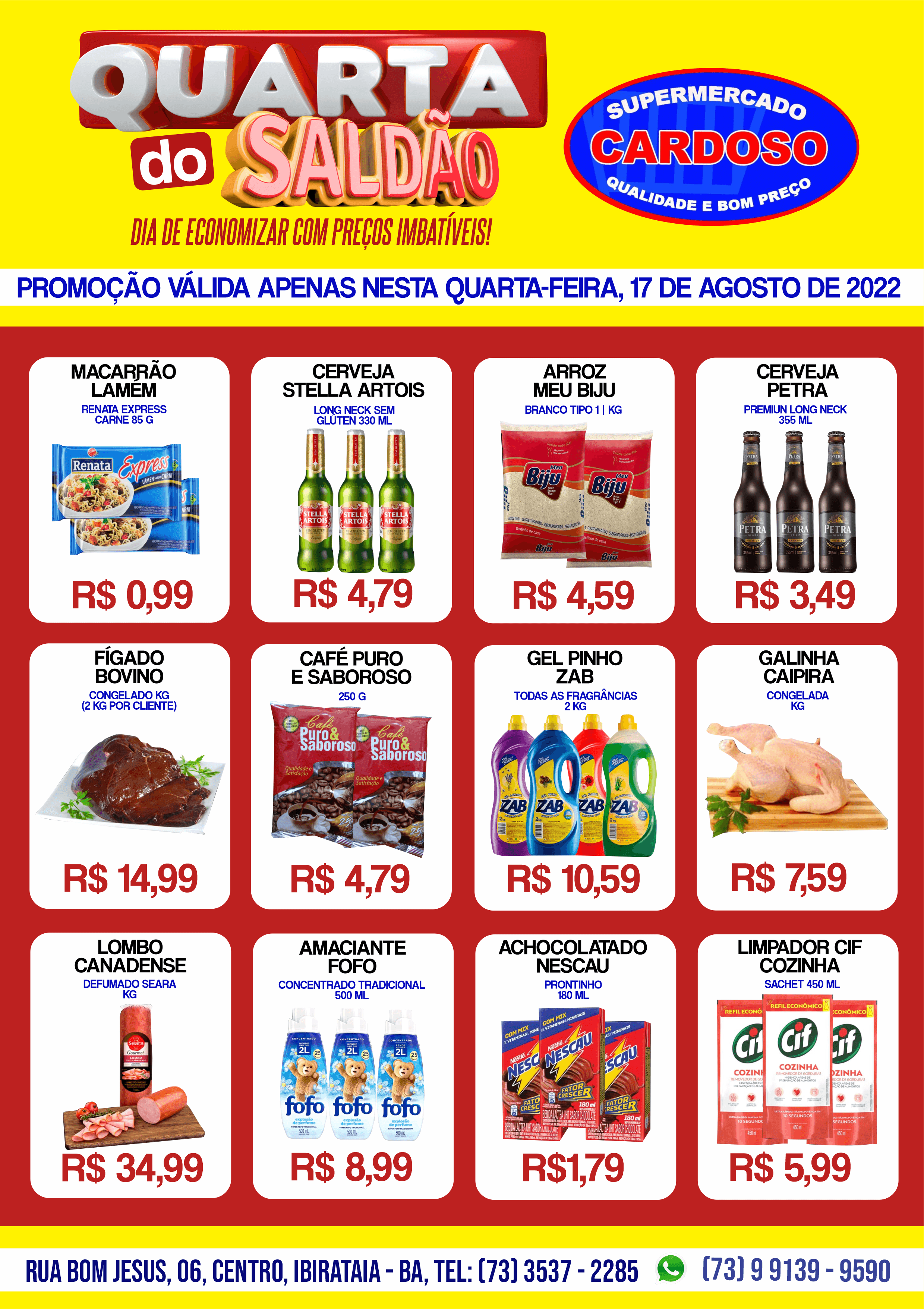 QUARTA DO SALDÃO NO SUPERMERCADO CARDOSO