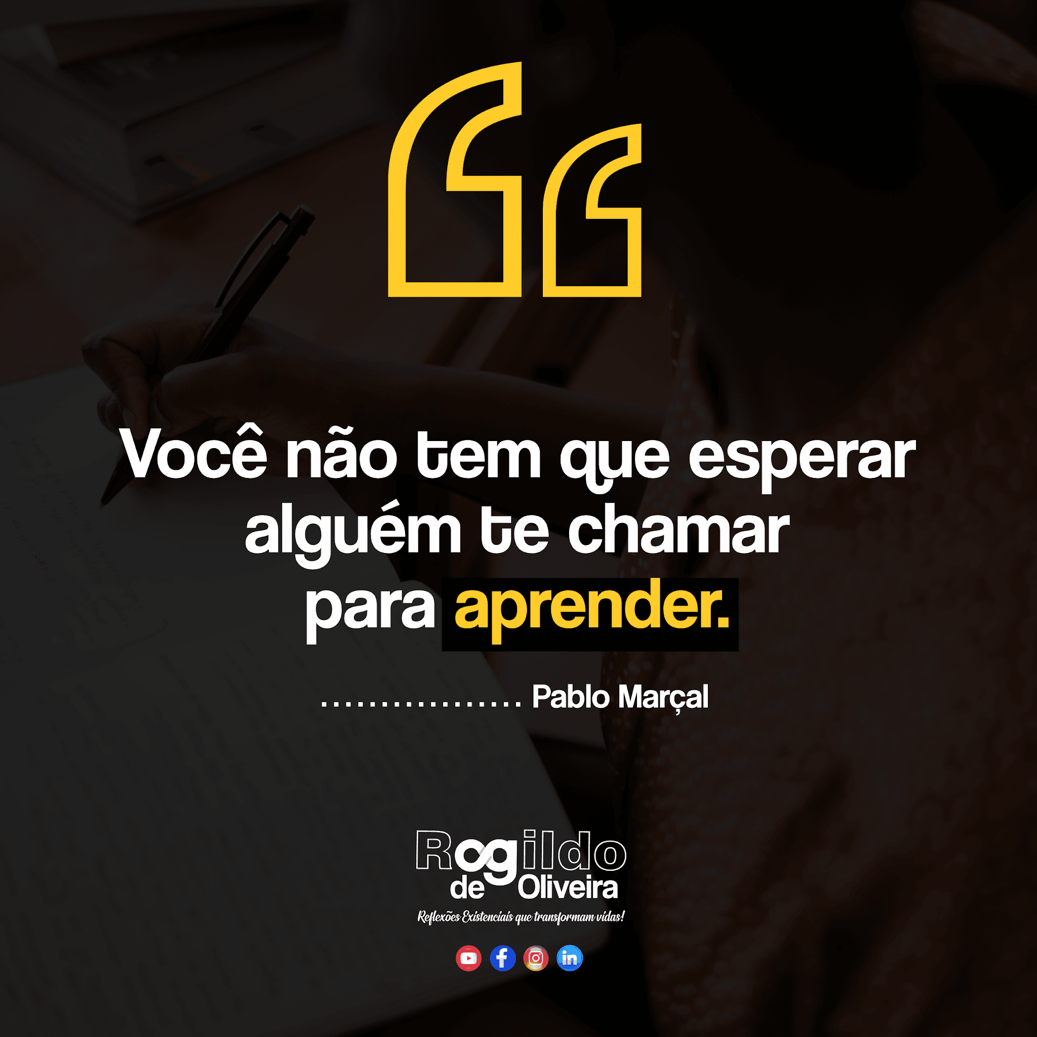 Reflexão do Dia com Rogildo de Oliveira