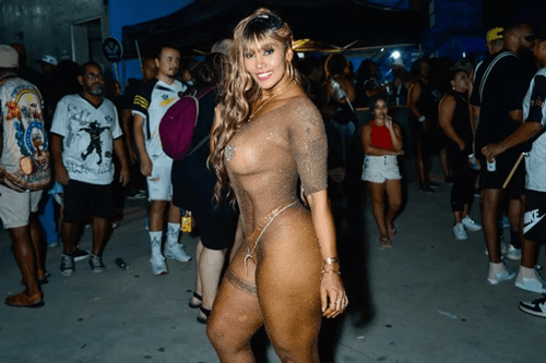 Rosiane Pinheiro ousa na transparência e surge seminua no ensaio