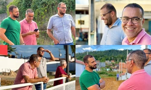 Ibirataia: Prefeito Sandro Futuca acompanha obras estruturantes e destaca avanço no desenvolvimento do município