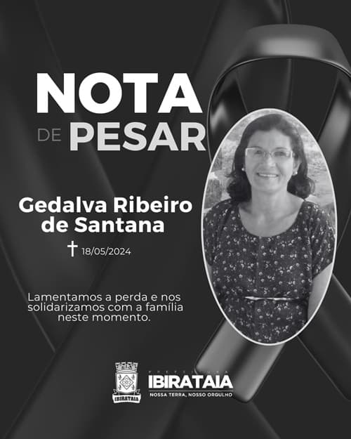 Ibirataia: Nota de Pesar