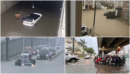 Chuva forte causa vários alagamentos em Feira de Santana