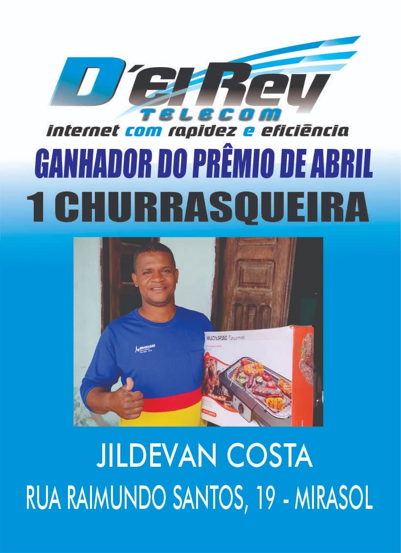 GANHADOR DO MÊS DE ABRIL | D'EL REY TELECOM
