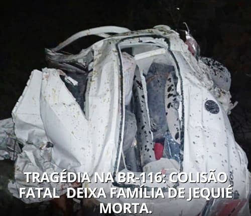 Batida entre carreta e carro mata família que saiu de Jequié para Salvador