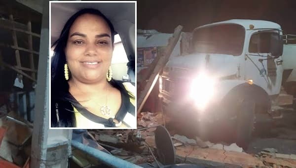Mãe de campeão olímpico morre esmagada após caminhão pipa bater em estabelecimento