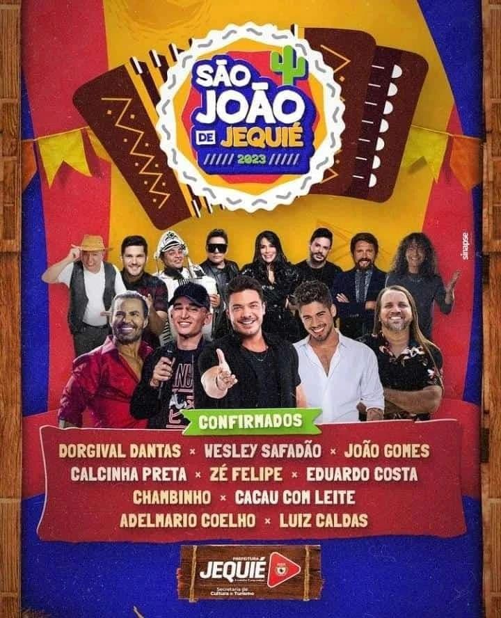 Confira as atrações confirmadas para o São João de Jequié