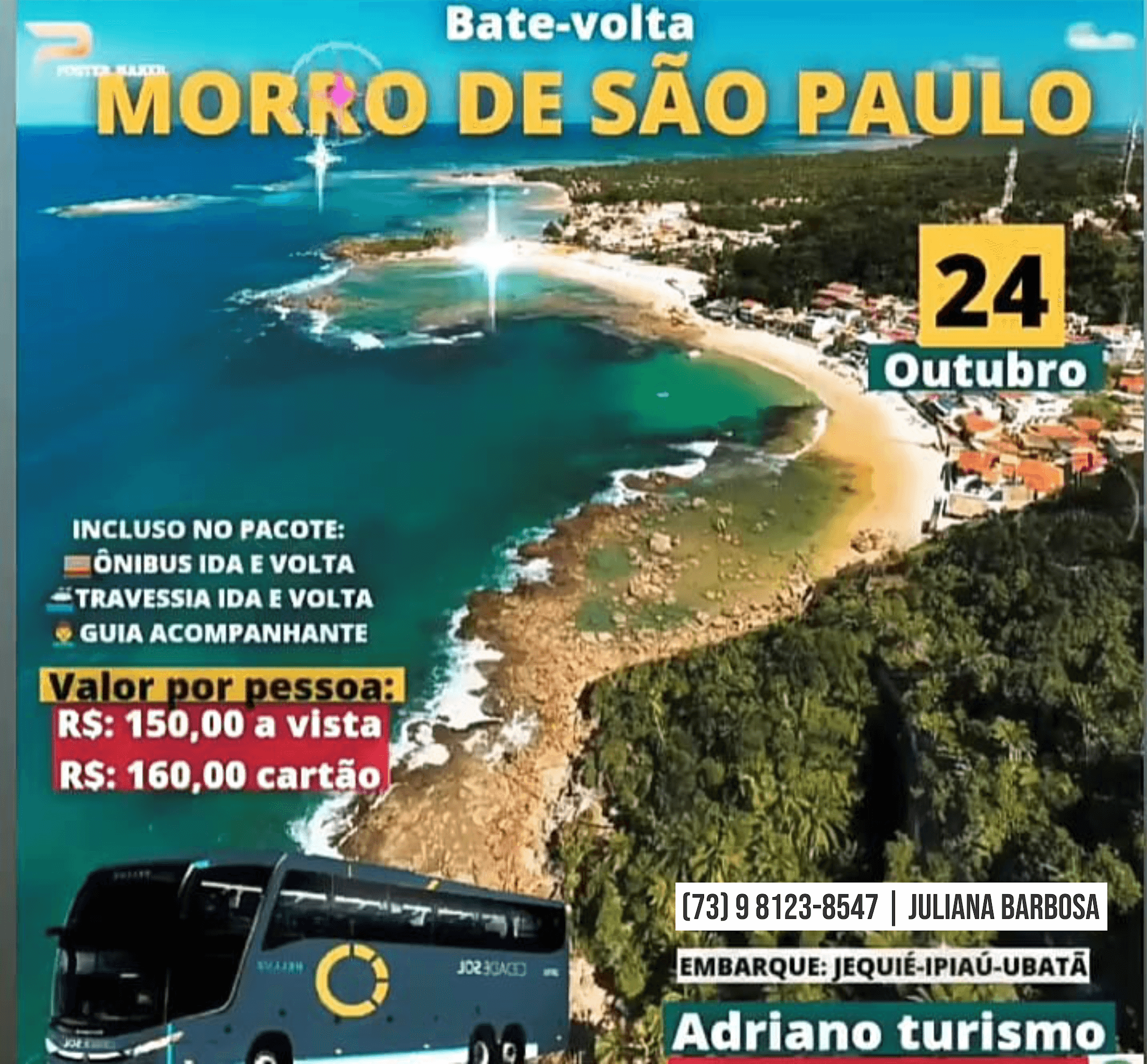 Bate-volta para Morro de São Paulo