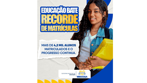 Ibirataia: Dia D de matrículas do EJA mobiliza caravana com busca ativa