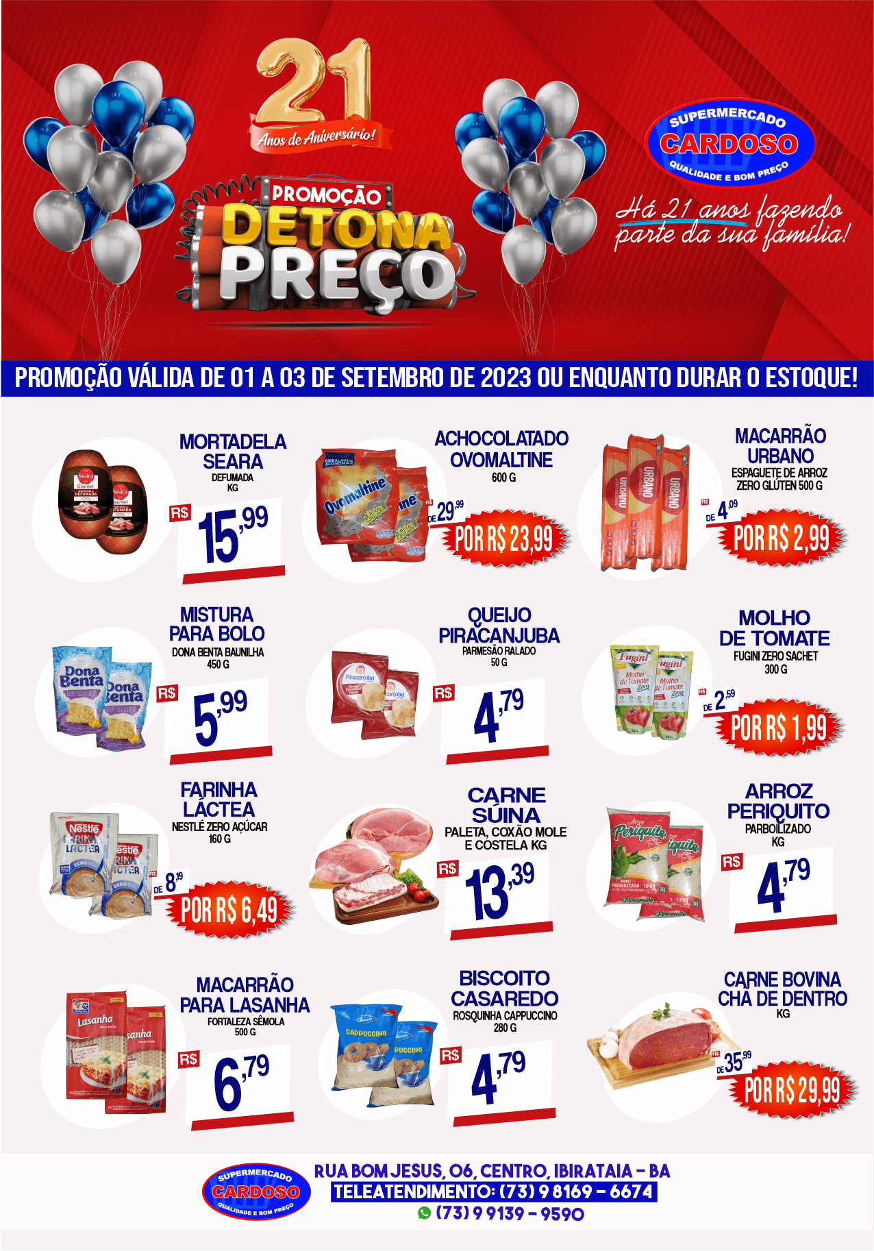 Promoção Detona Preço do Supermercado Cardoso