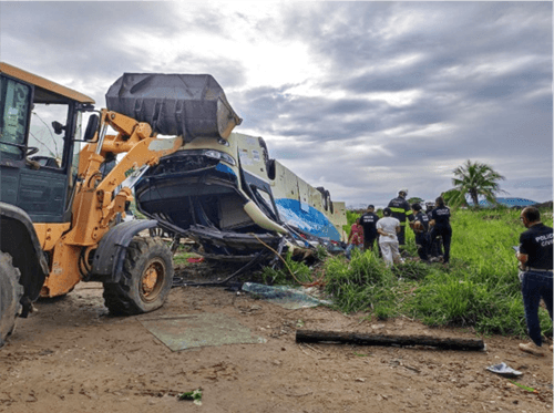 Sobe para 05 o número de pessoas mortas em acidente com ônibus no sudoeste da Bahia