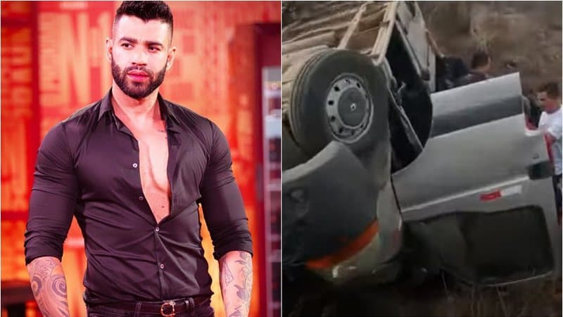 Banda de Gusttavo Lima se envolve em acidente grave no interior da Paraíba; veja vídeo