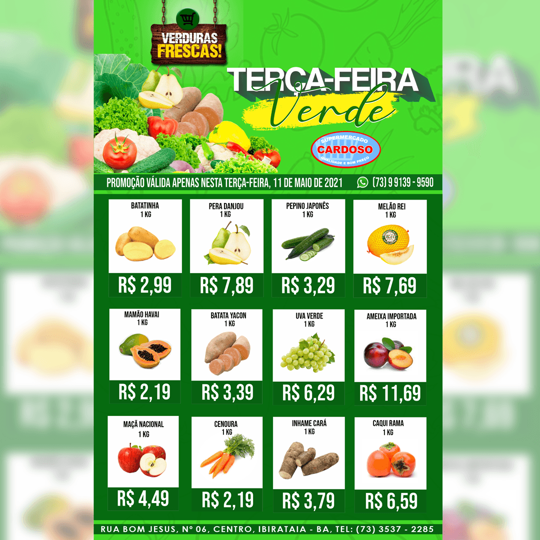 Terça-verde no Supermercado Cardoso