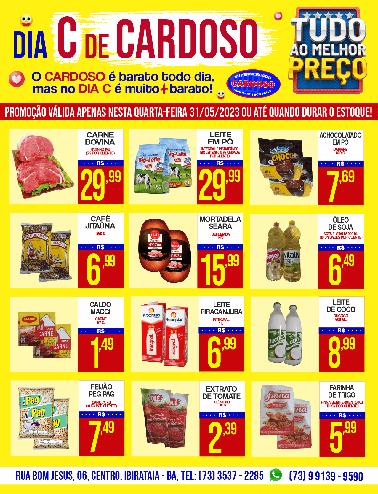 Promoção: Dia C do Supermercado Cardoso | O dia mais barato do mês!