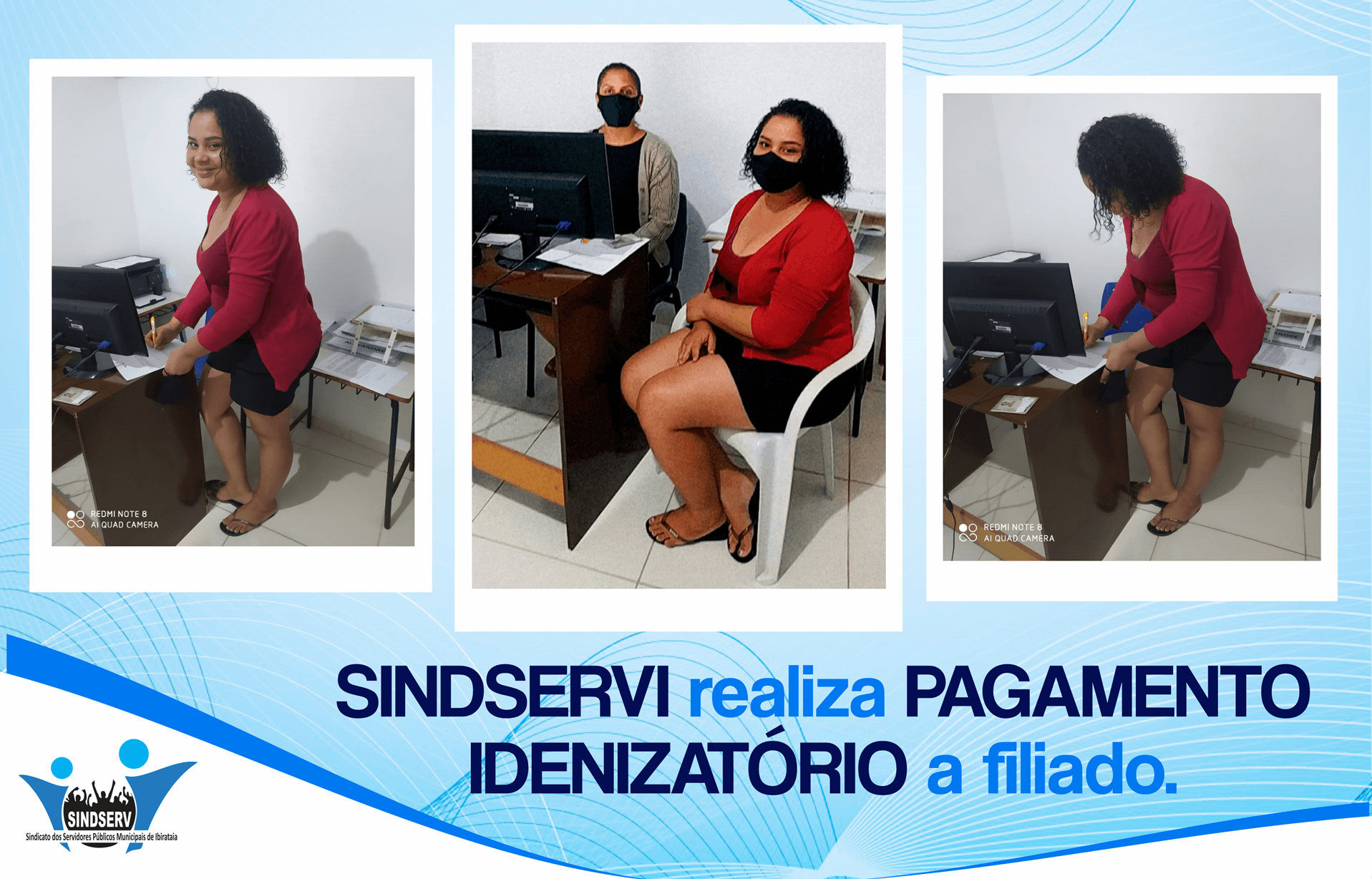 SINDSERVI realiza pagamento de indenização trabalhista