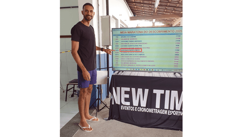 Ibirataense Gustavo Fortes representa cidade em prova de atletismo