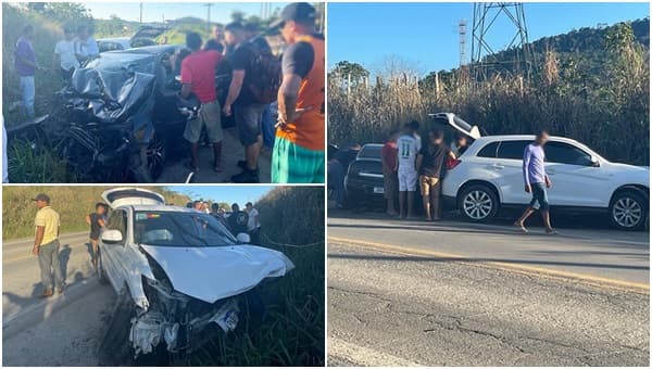 Locutor de Ubatã e família ficam feridos em acidente na BR-330, em Ipiaú