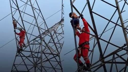 Criança de 5 anos é resgatada após subir em torre de alta tensão em Rondônia