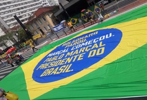 Marçal faz provocação a Bolsonaro em ato na Avenida Paulista
