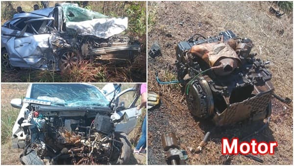 Carros batem de frente entre Barreiras e Riachão das Neves e deixa 4 pessoas em estado grave