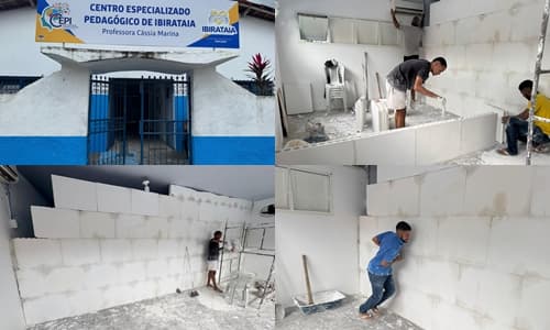Ibirataia: Prefeitura  inicia requalificação do Centro Especializado Pedagógico - CEPI