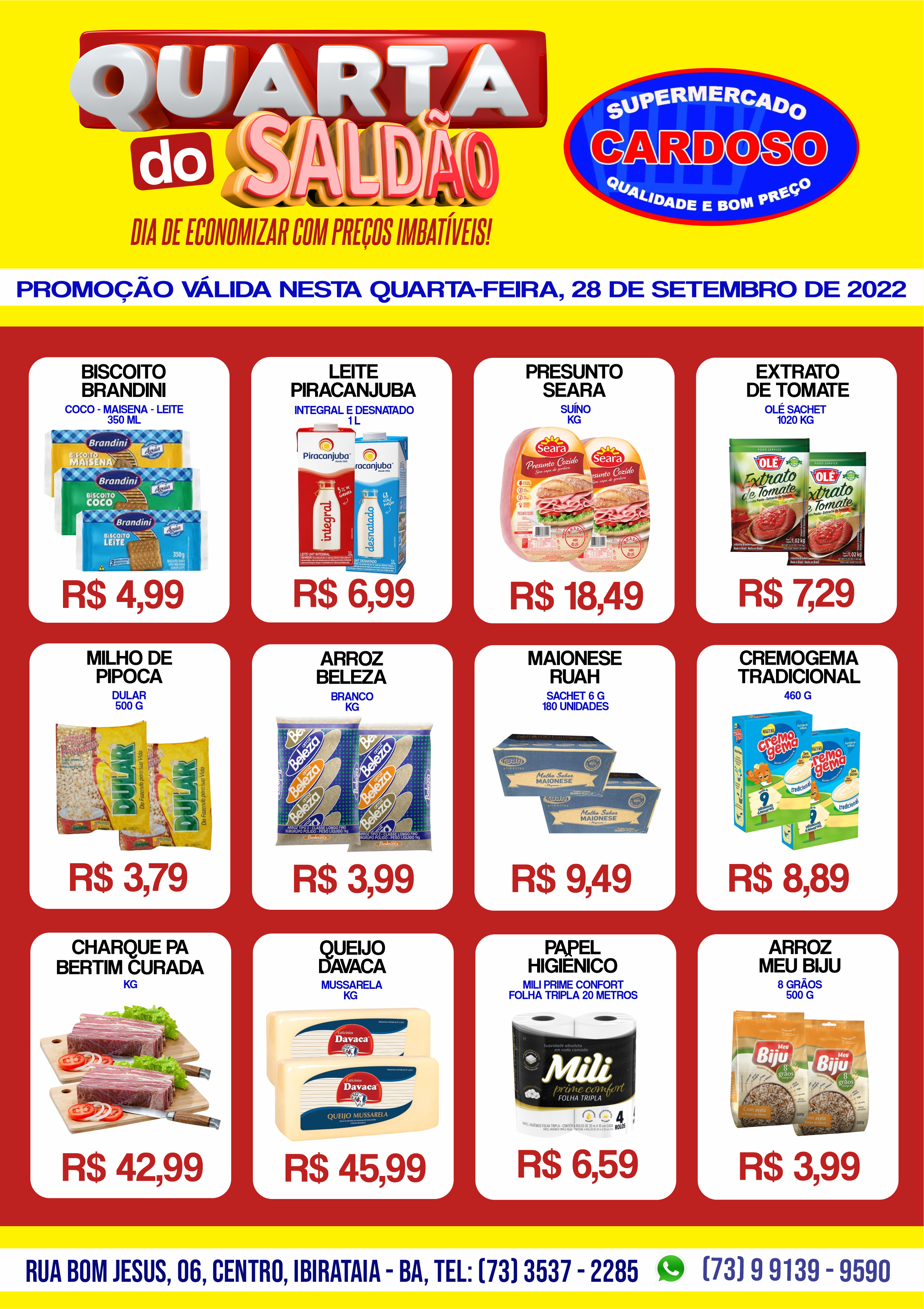 QUARTA DO SALDÃO NO SUPERMERCADO CARDOSO