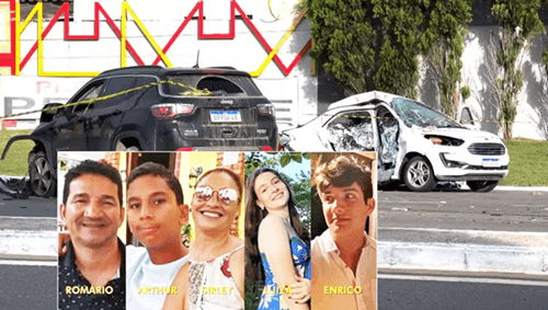 Cinco pessoas morrem em acidente após festa de formatura em São Mateus, ES