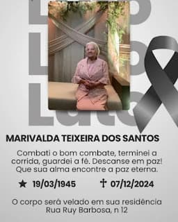 NOTA DE FALECIMENTO