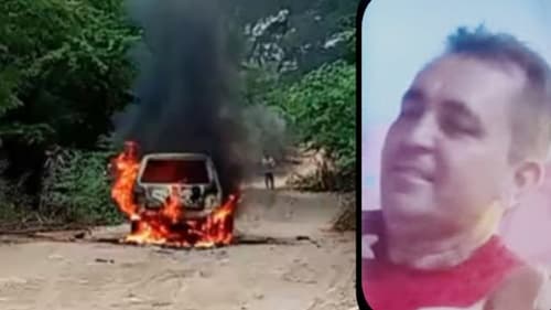 Sanfoneiro assassinado em Juazeiro: carro é incendiado após crime brutal