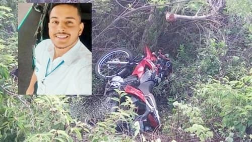 Jovem motociclista é encontrado morto após grave acidente em Gentio do Ouro
