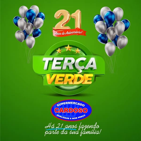 🌿 Terça-feira Verde! no Supermercado Cardoso! 🌿