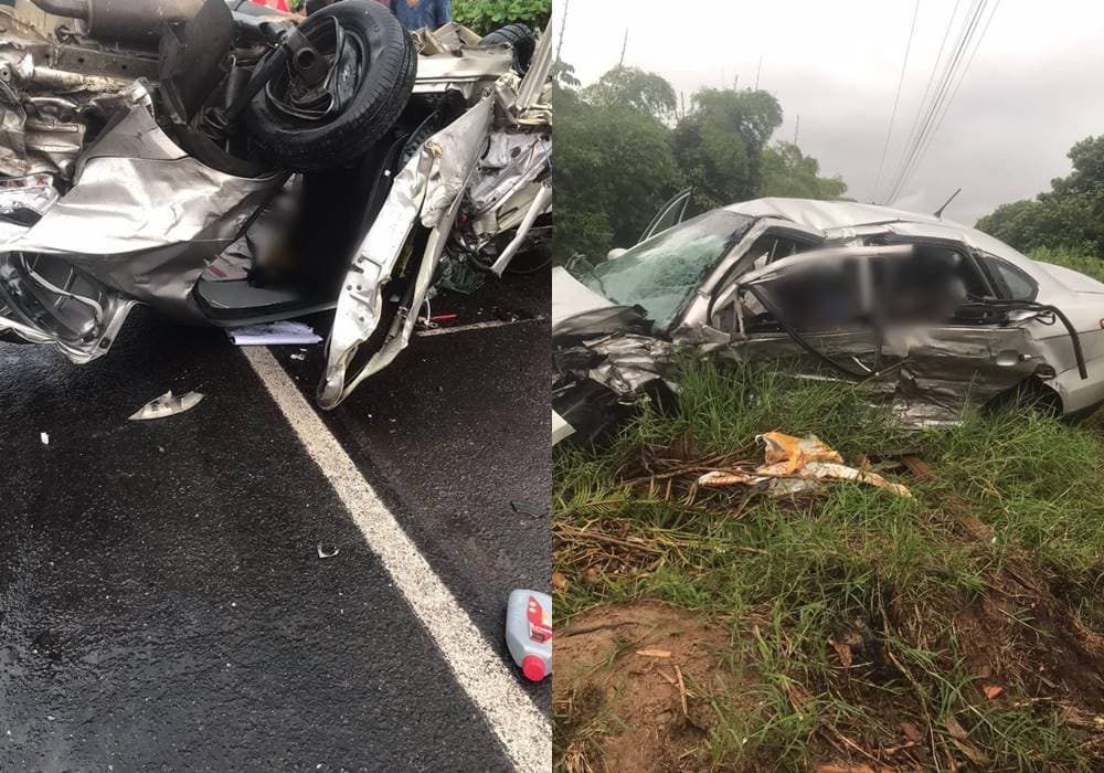 Acidente deixa três mortos na BR-110 em Alagoinhas na Bahia