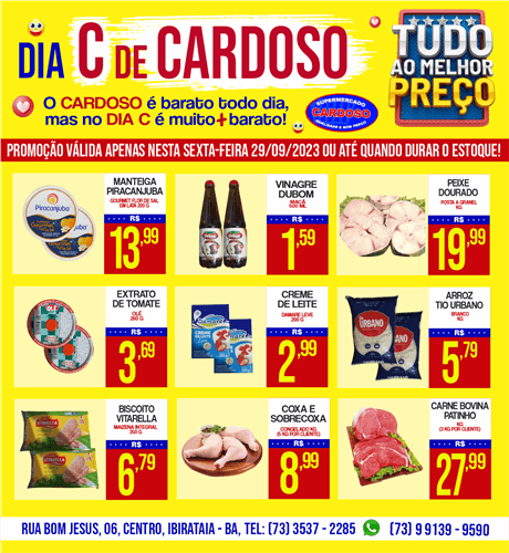 DIA C DE CARDOSO | O dia mais barato do mês no Supermercado Cardoso