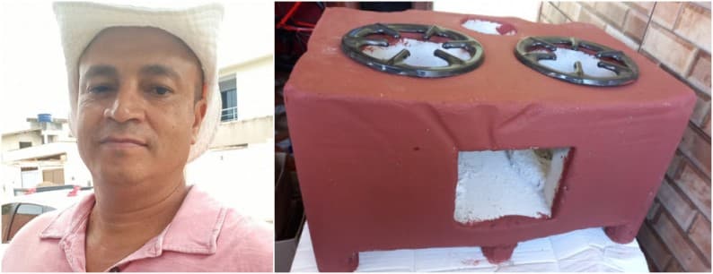 Com alta do gás Baiano fatura alto vendendo fogão a lenha portátil
