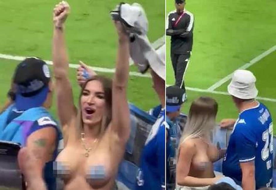 Torcedora que fez topless na Copa está desaparecida desde que foi retirada do estádio