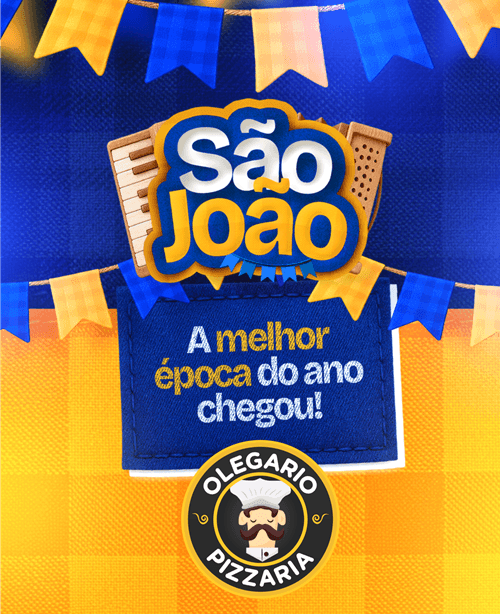 🎉 Chegou o Mês Mais Gostoso do Ano! Viva São João na Pizzaria Olegário! 🎉