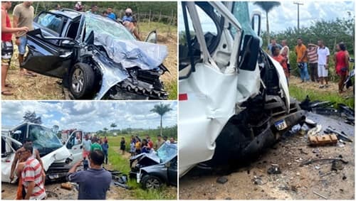 Grave acidente deixa cinco feridos na BR-101