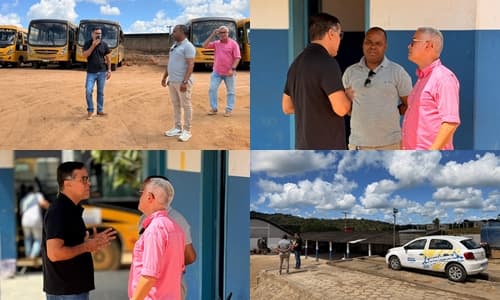 Ibirataia: Prefeito Sandro Futuca realiza visita Técnica à Garagem Municipal e reforça compromisso com a eficiência dos serviços