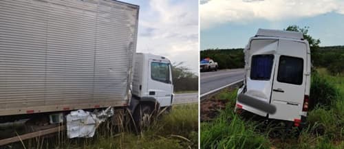 Colisão entre dois veículos deixa feridos na BR-030