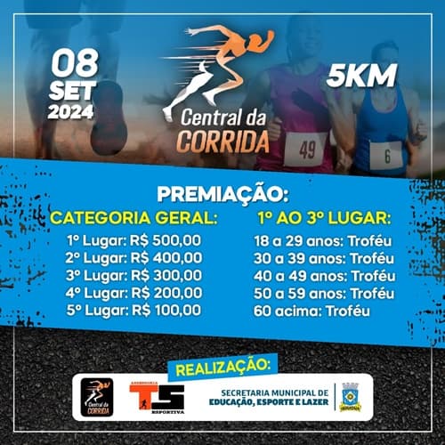 Ibirataia: Contagem Regressiva para o 4° Desafio Central de Corrida: Prepare-se para o Evento do Ano!