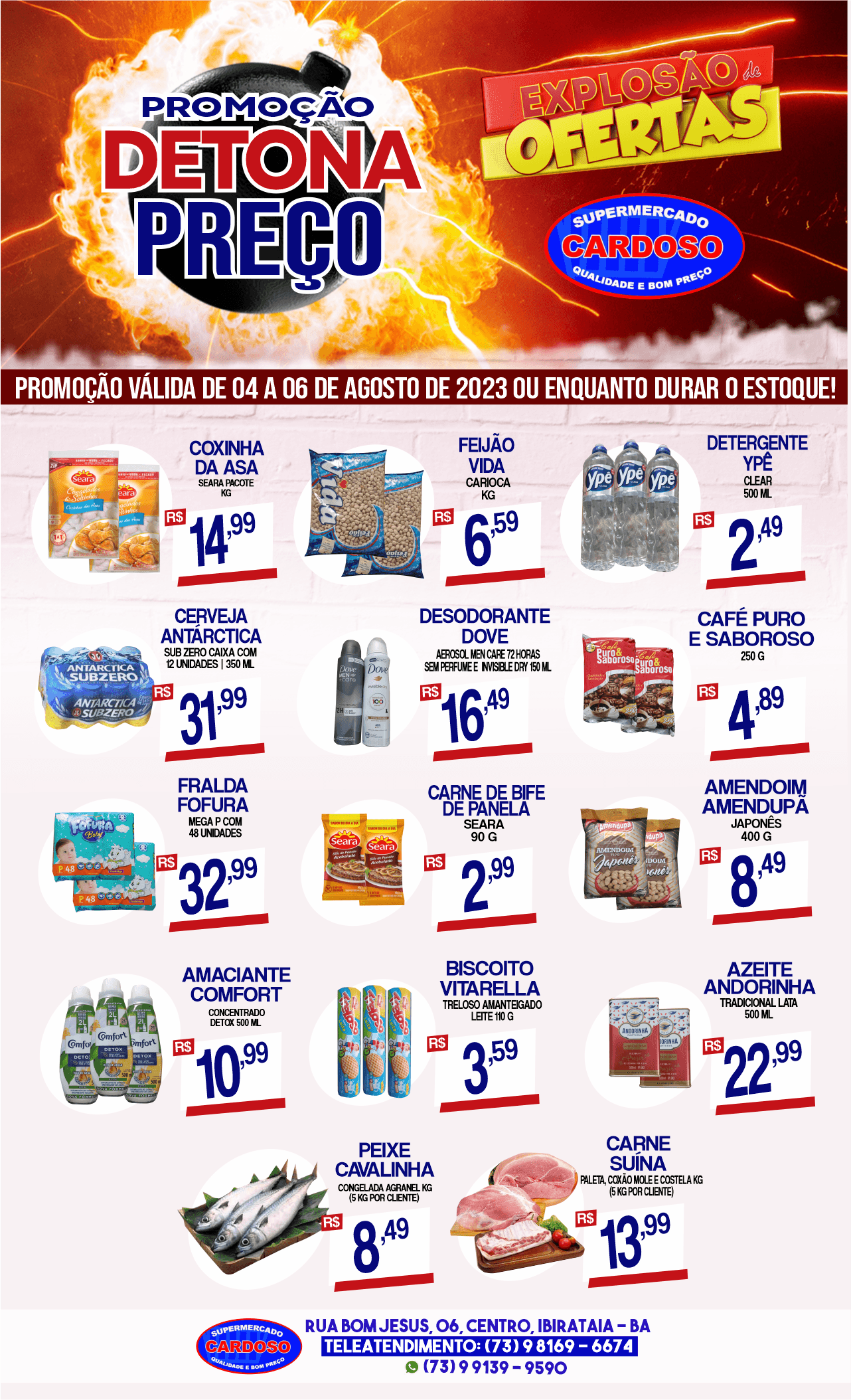 Promoção Detona Preço no Supermercado Cardoso