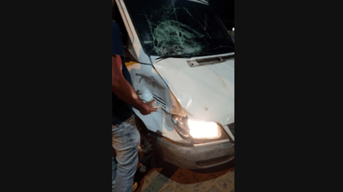 Cavalo Colide com Carro da Saúde em Ibirataia