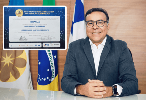 Ibirataia: Prefeitura recebe Certificado de Transparência nos Festejos Juninos 2026