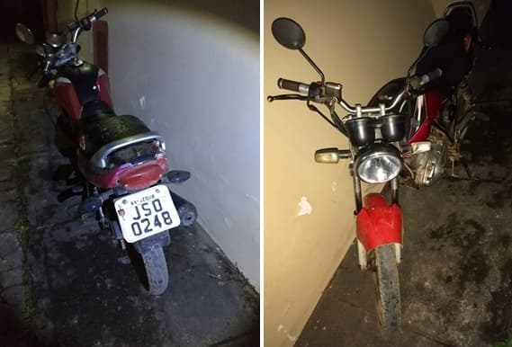 PM recupera moto que havia sido roubada em Tesourinhas