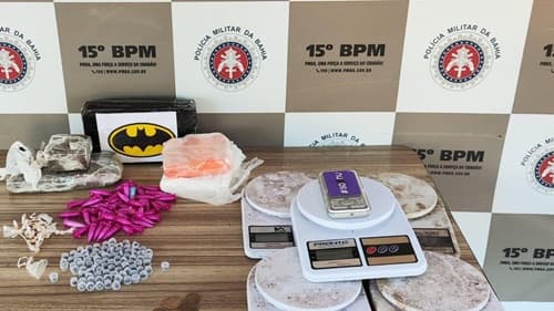 Mais de 2 kg de drogas são apreendidos por policiais militares no sul da Bahia